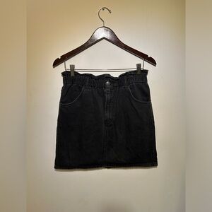 Black Denim Skirt (Size:10)